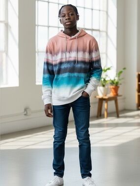 Ocean Current Pink and Gray Tee